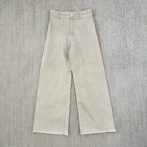 Zara The Marine Straight High Waisted Wide Leg Jeans 6